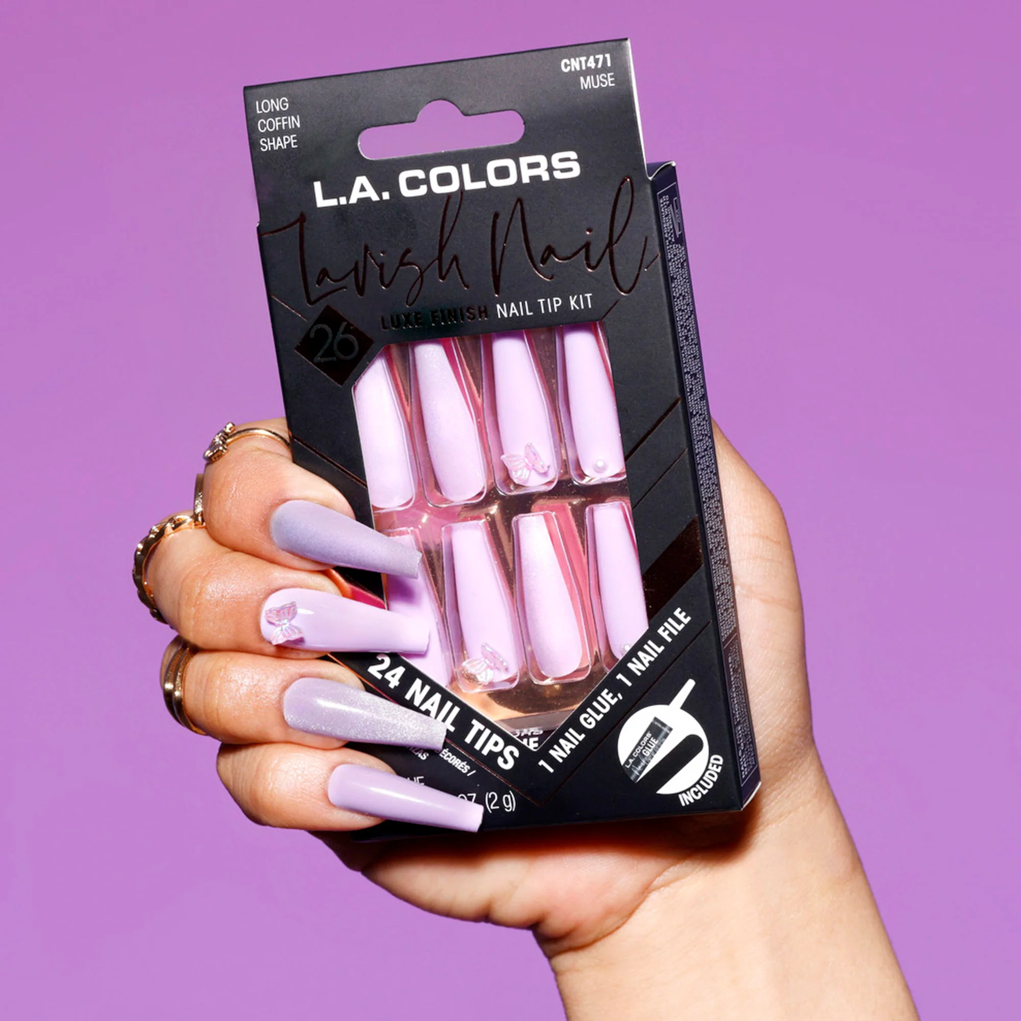 Lavish Nail Luxe Finish Nail Tip Kit (carded) - Image 56
