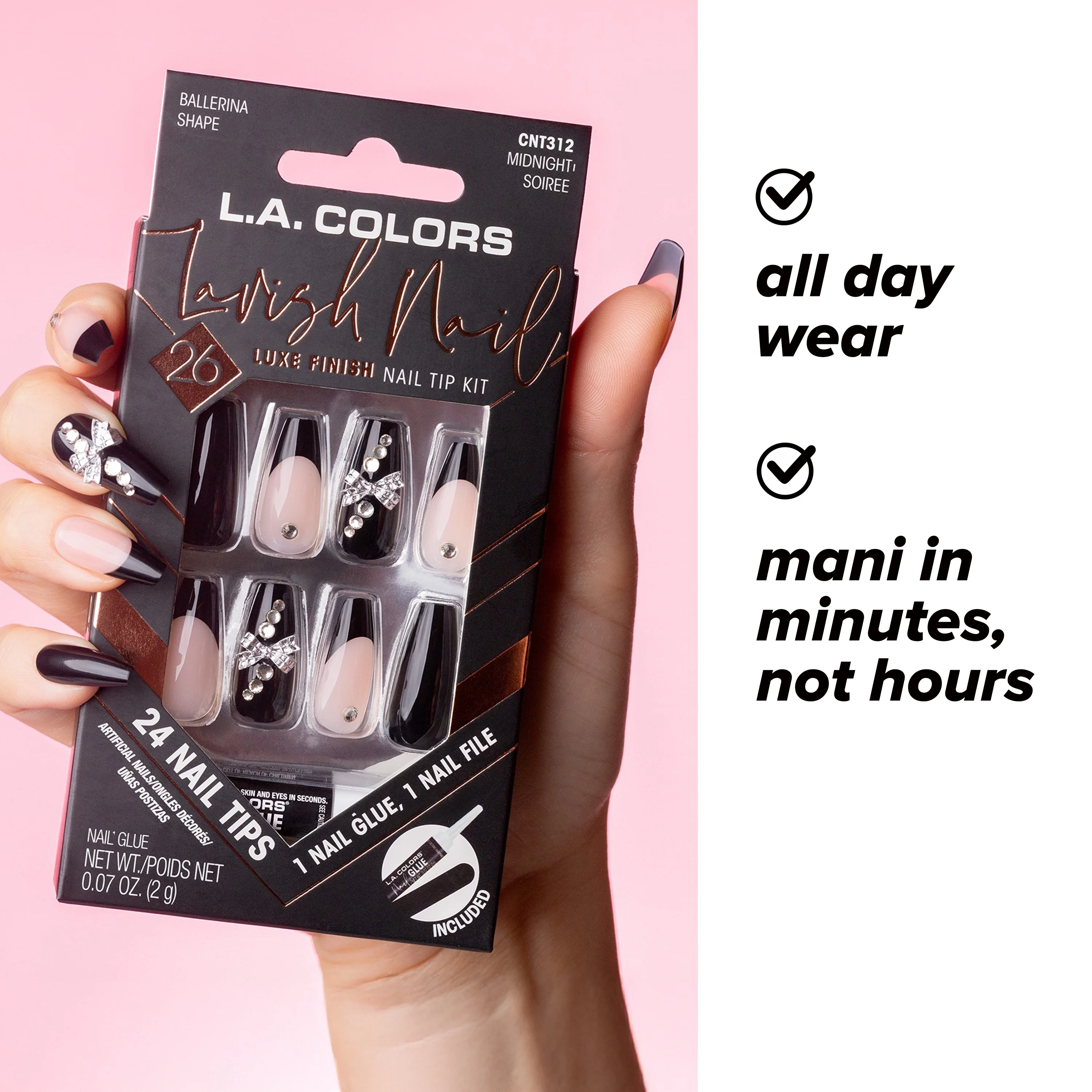 Lavish Nail Luxe Finish Nail Tip Kit (carded) - Image 66