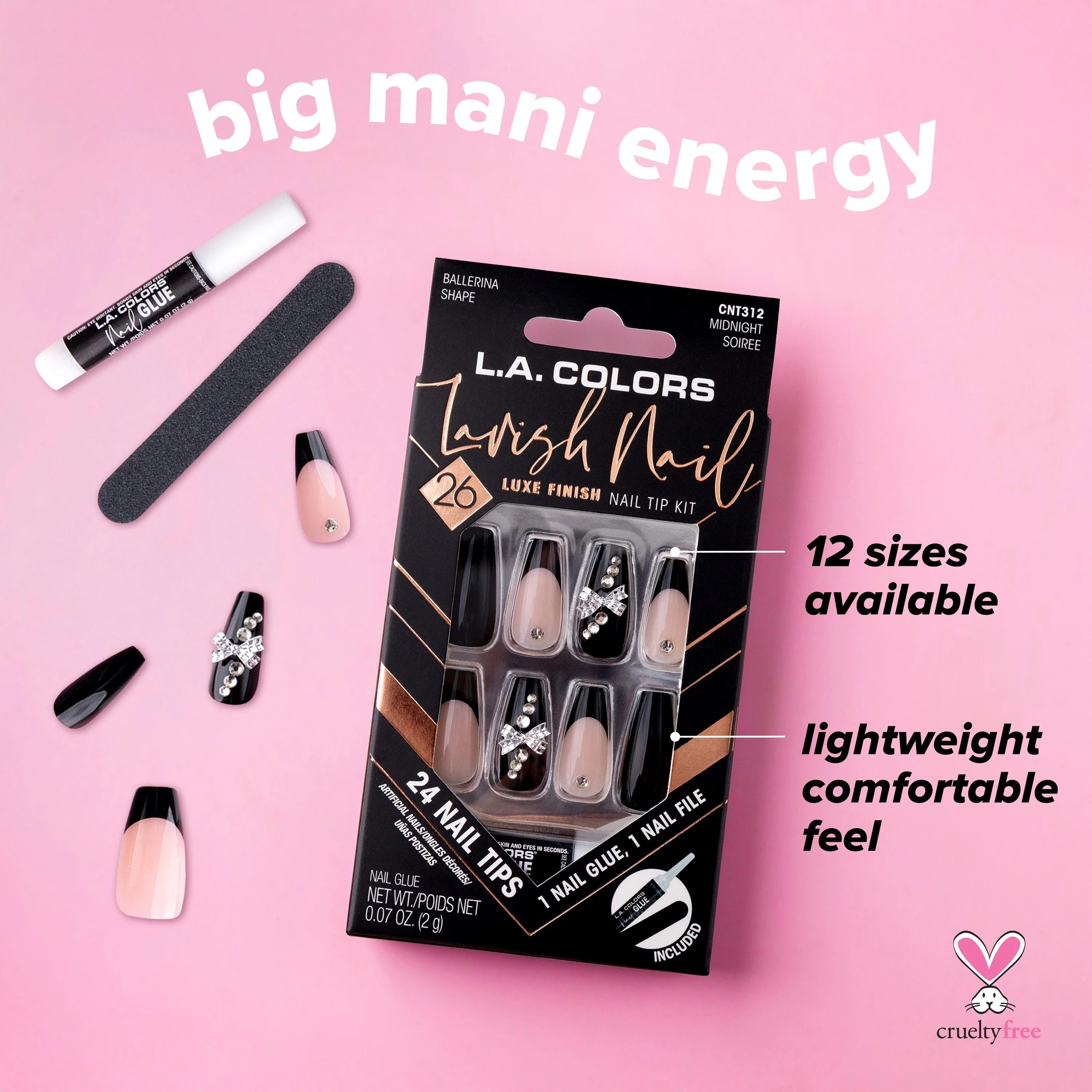 Lavish Nail Luxe Finish Nail Tip Kit (carded) - Image 67