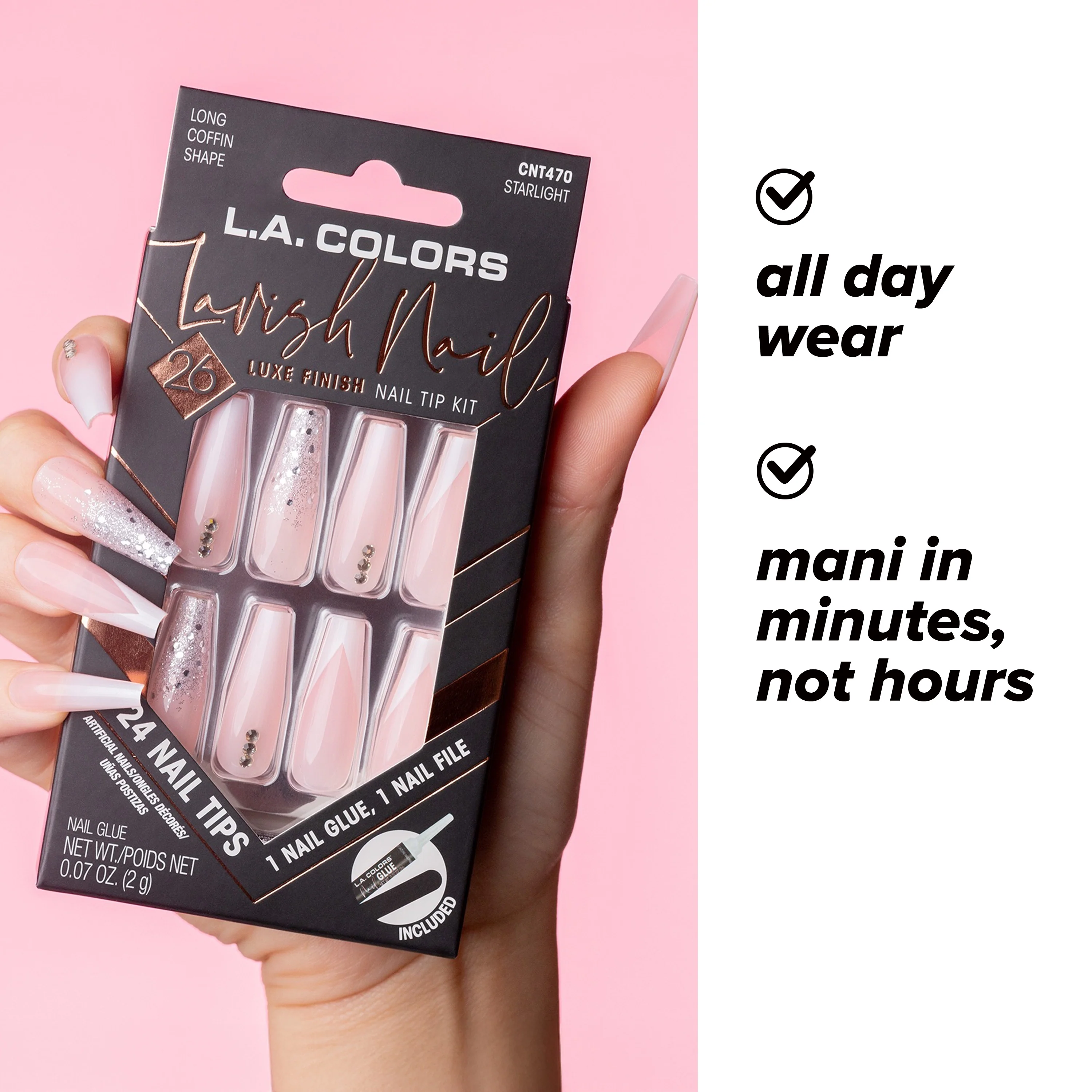 Lavish Nail Luxe Finish Nail Tip Kit (carded) - Image 70