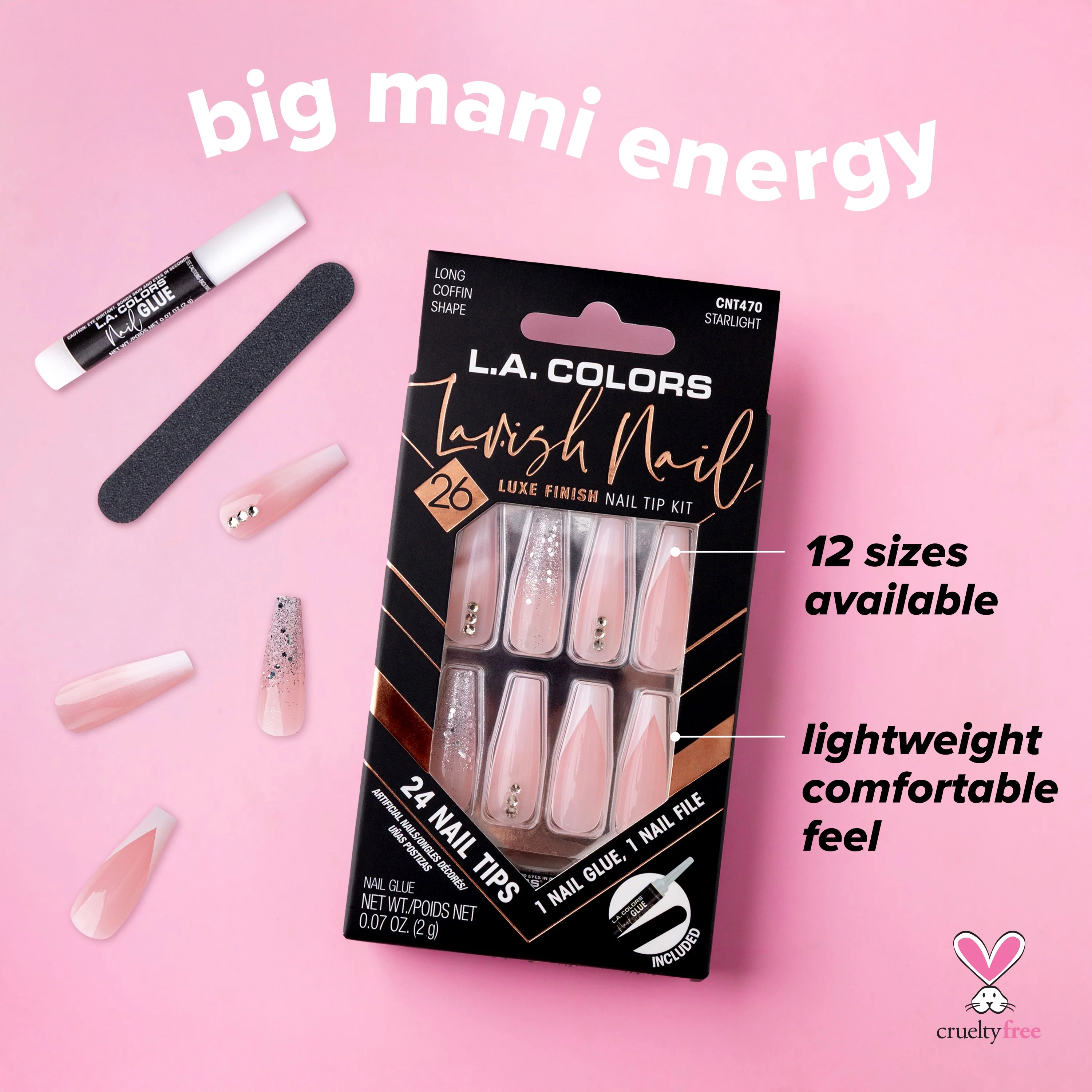 Lavish Nail Luxe Finish Nail Tip Kit (carded) - Image 71