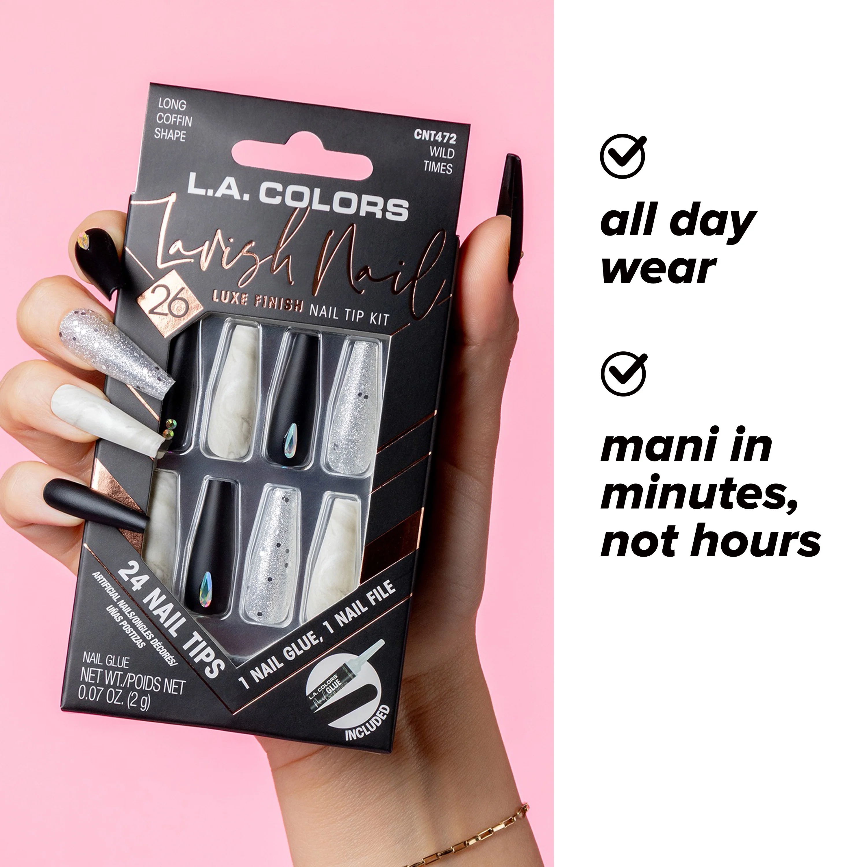 Lavish Nail Luxe Finish Nail Tip Kit (carded) - Image 72